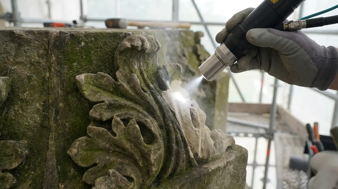 Nettoyage de statues